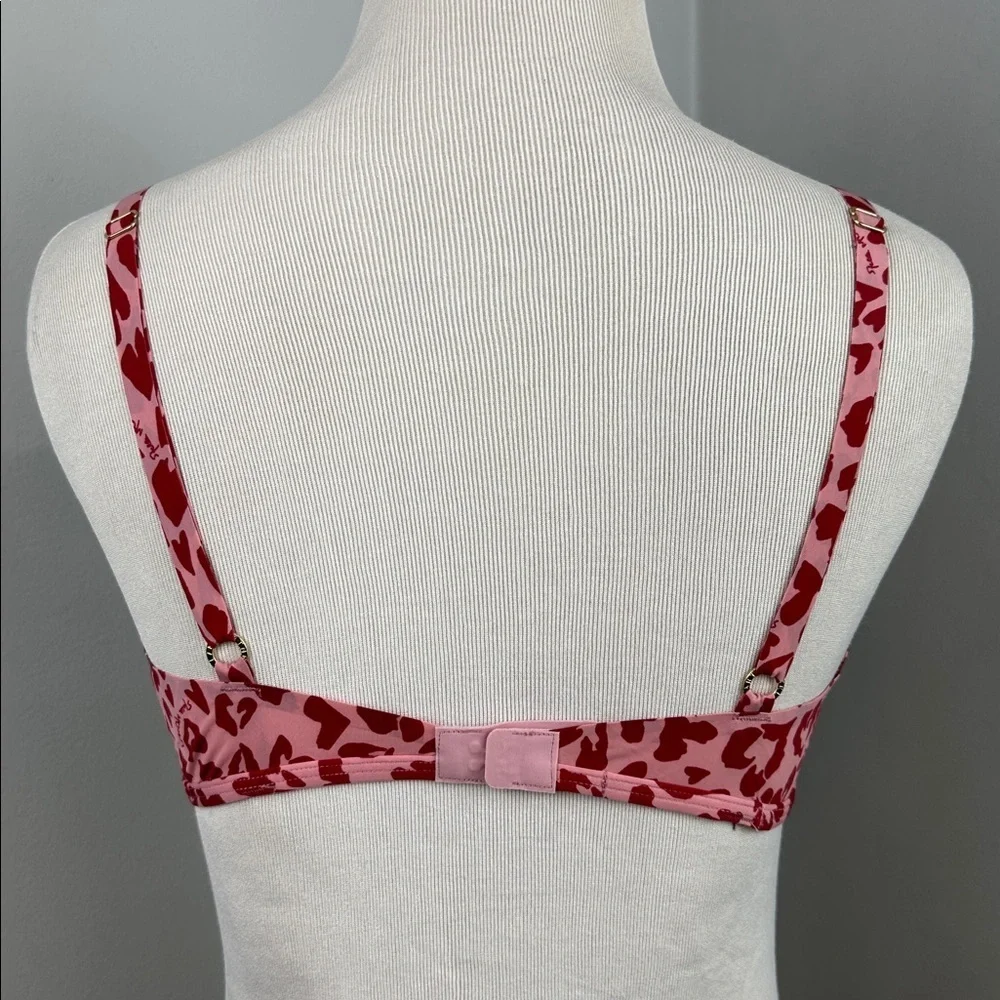 STELLA MCCARTNEY Stretch Jersey Heart Soft Cup Bra Sz L